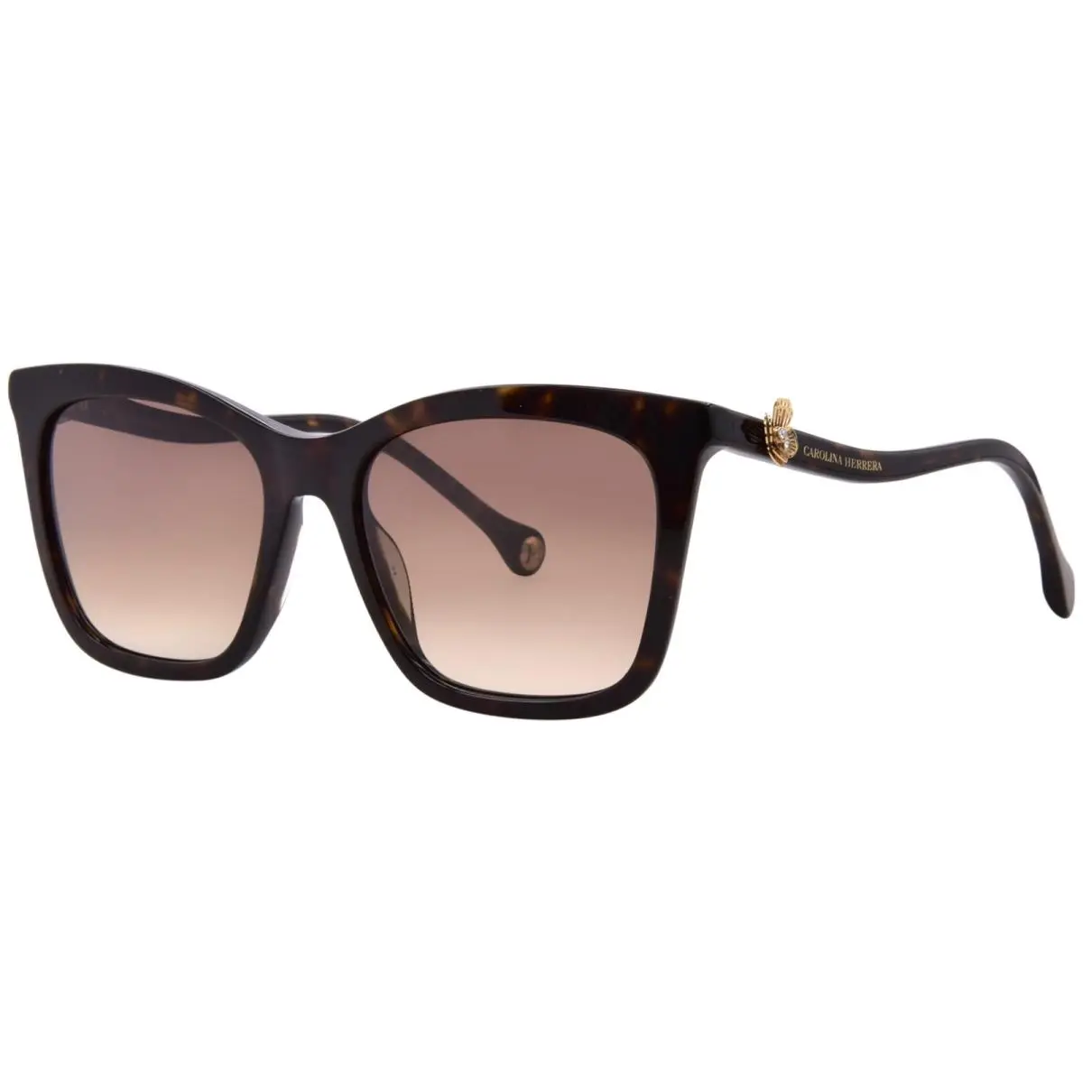 HER-0394/G/S 086 Sunglasses Women`s Havana/brown Gradient 55mm by Carolina Herrera
