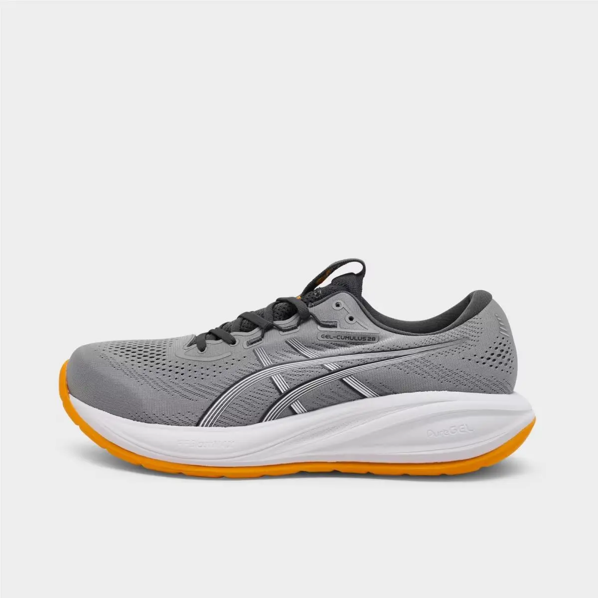 Asics Gel-cumulus 28 Running Shoes Gravel/arctic Blue/orange 1011C143 020