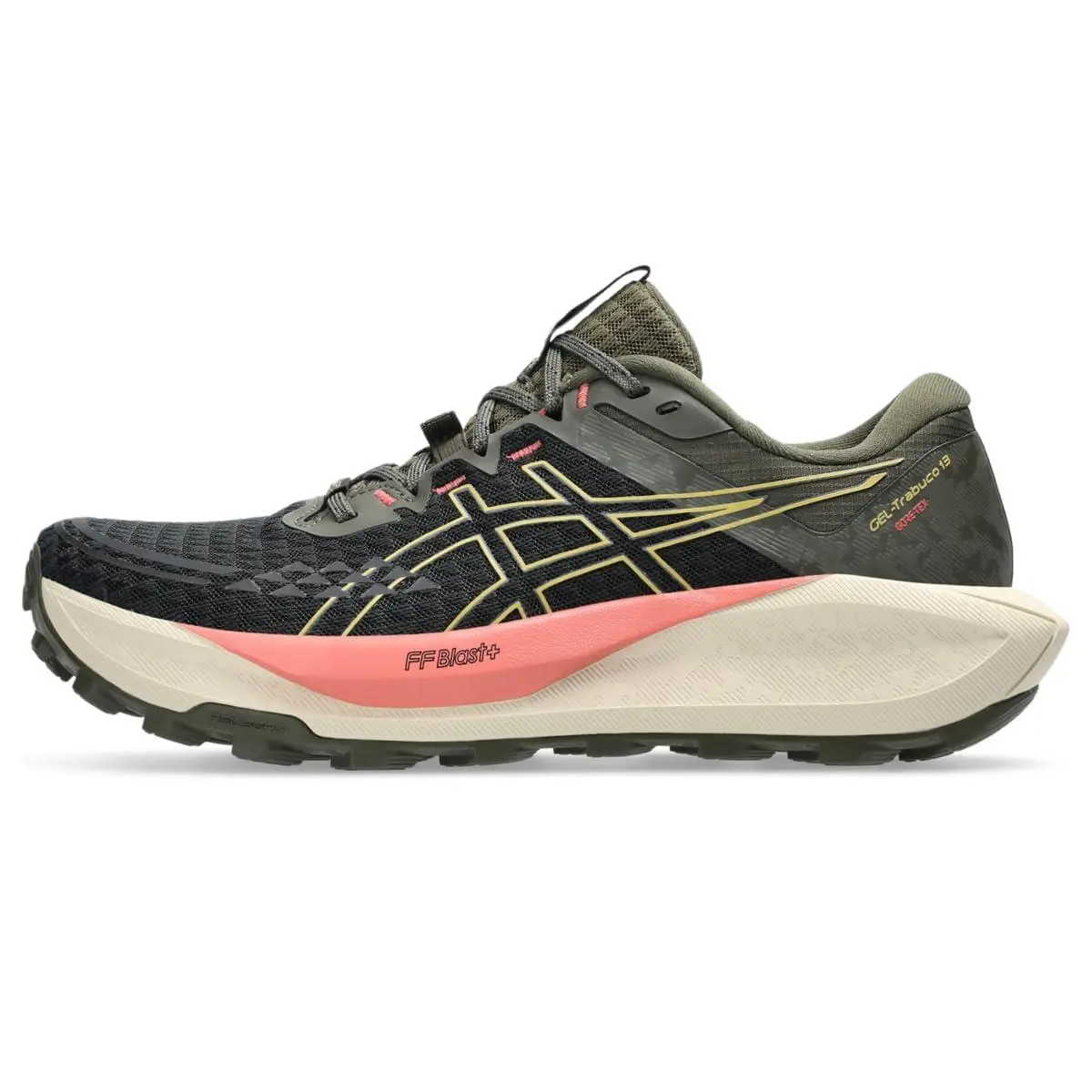 Asics Women`s Gel-trabuco 13 Gtx Running Shoe 11 Black/lemongrass