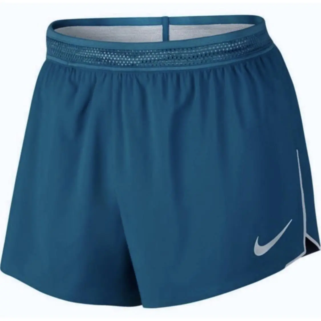 Nike Woven Aeroswift 2 Blue Silver Reflective Silver Running Shorts Mens Sz 2XL