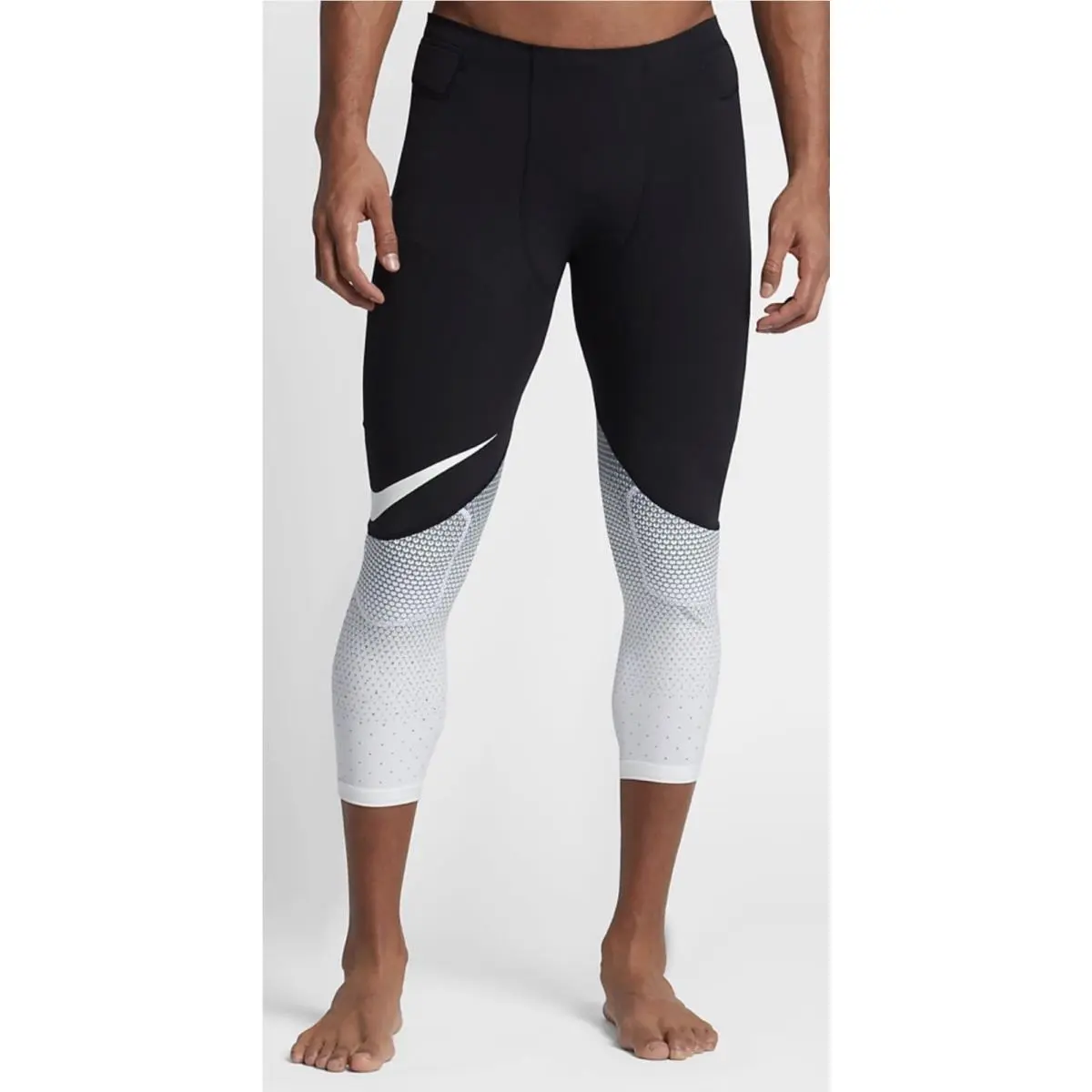 Nike clothing - NIKE Vapor Speed Woven Padded Black White Padded Football Tights - 836203 - Black 5