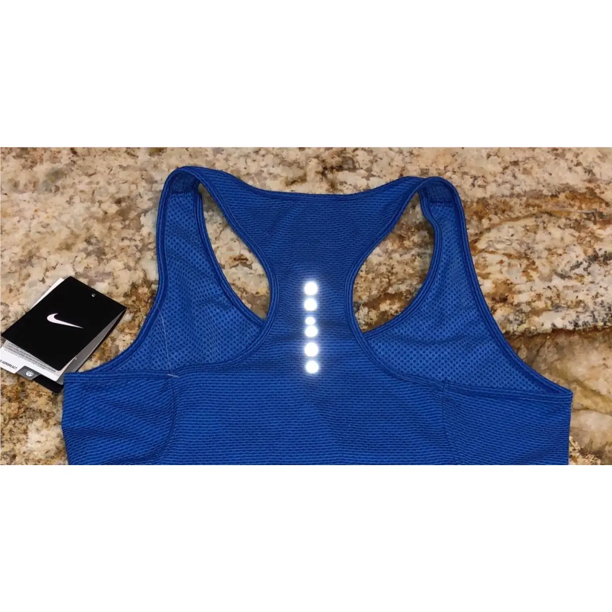 Nike clothing - NIKE Aeroreact Running Racerback Reflect Tank Top - 920780 - Blue 13