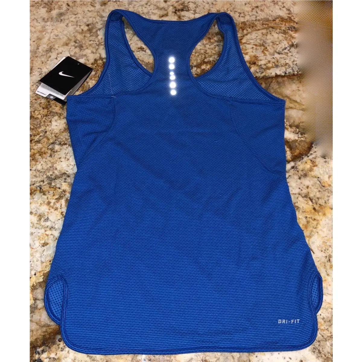 Nike clothing - NIKE Aeroreact Running Racerback Reflect Tank Top - 920780 - Blue 14