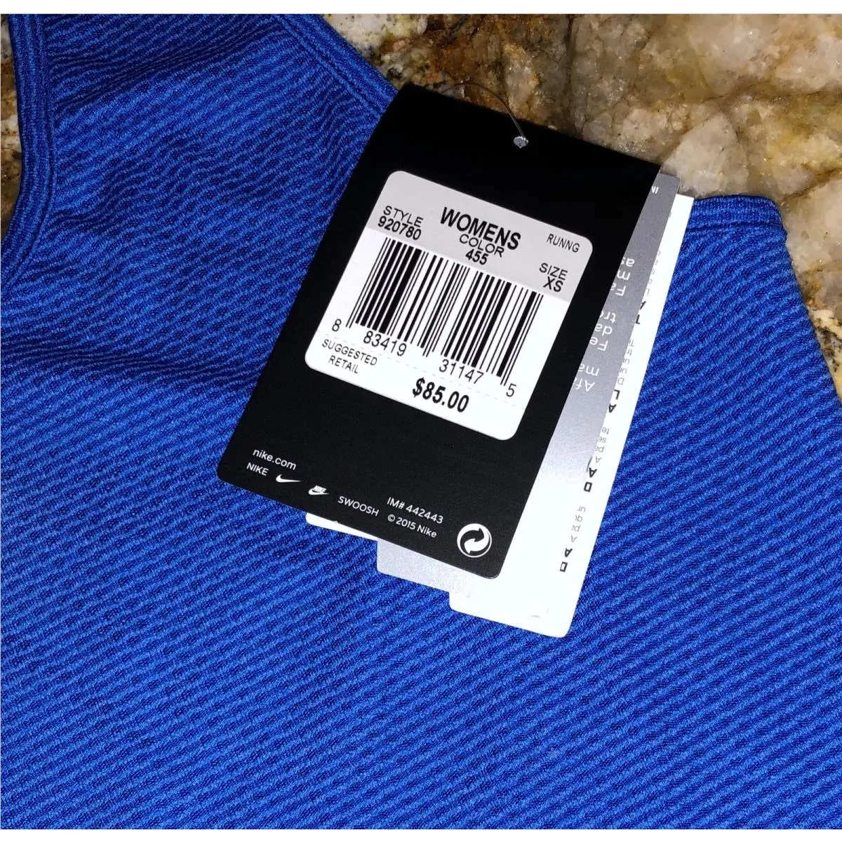 Nike clothing - NIKE Aeroreact Running Racerback Reflect Tank Top - 920780 - Blue 15
