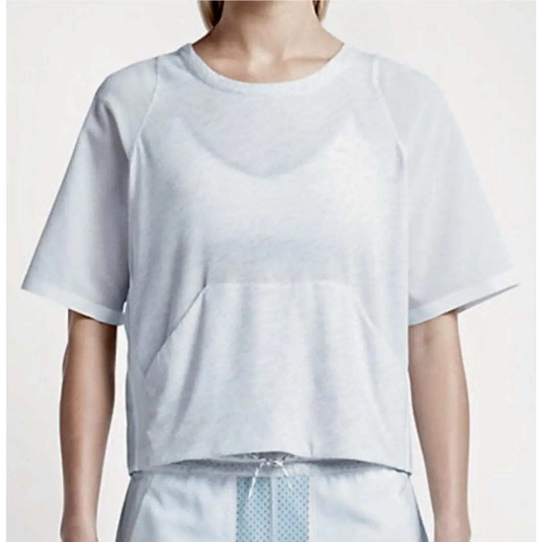 Nike clothing - NIKE Premium Pack S/S Loose Training Top - 811783 - Gray 1