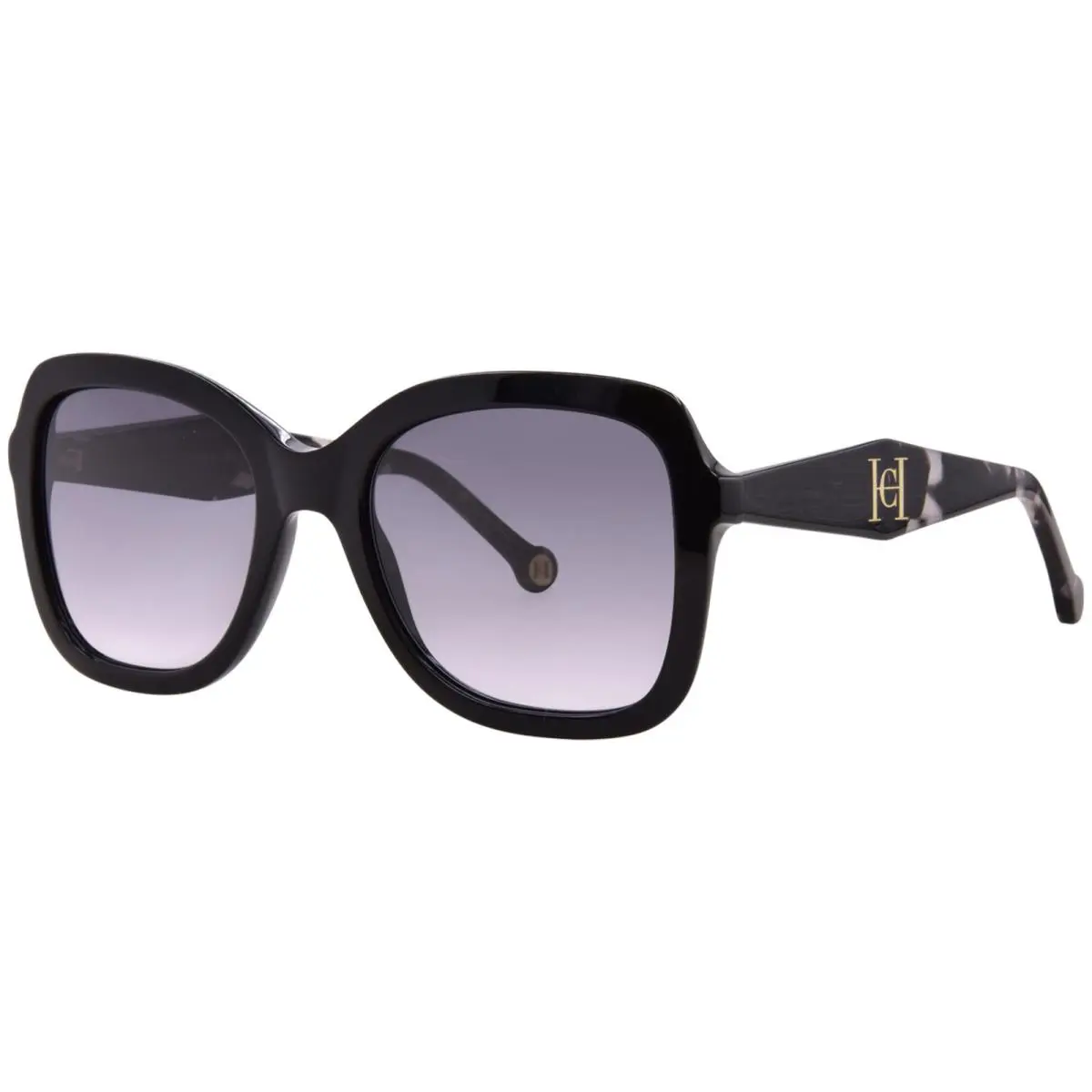 HER-0373/S 807 Sunglasses Women`s Black/dark Grey Gradient 56mm by Carolina Herrera