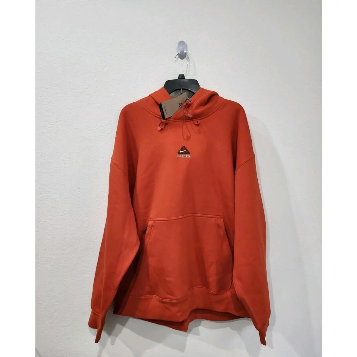 Nike Acg Therma-fit Orange Pullover Heavy Hoodie Oversize DH3087-633 Size XL