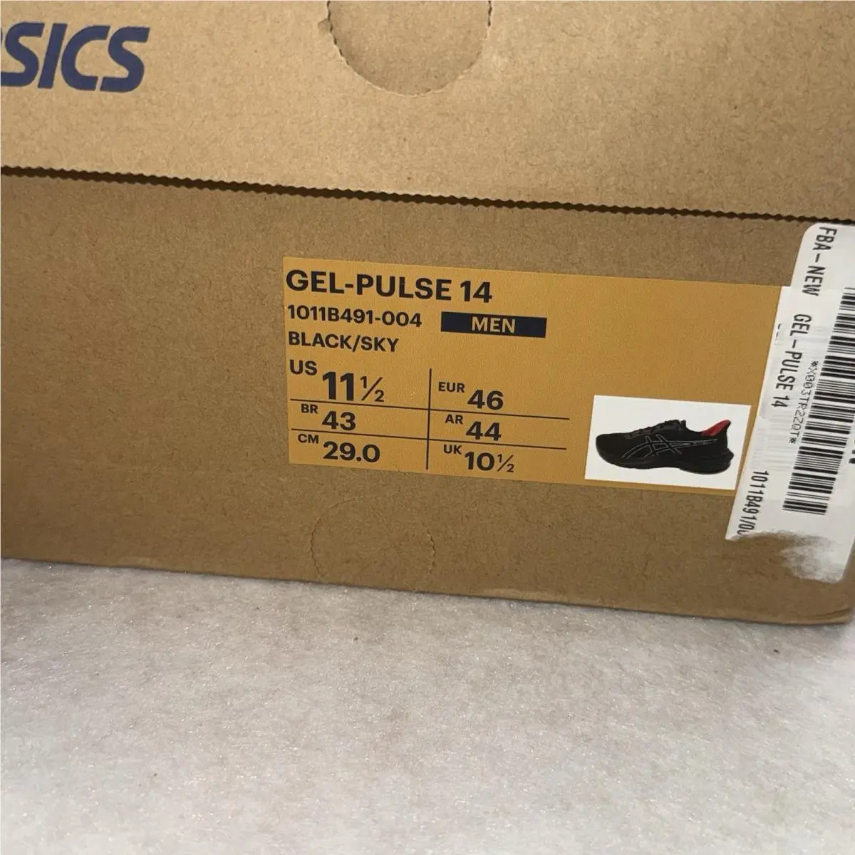 Asics shoes - 14 - 1011B491-004 - Black 11