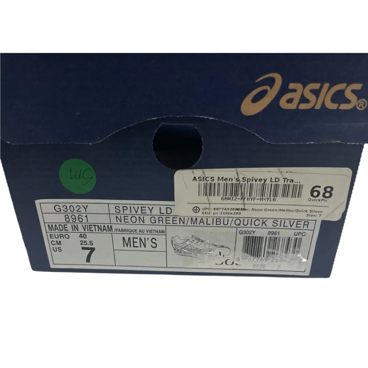 Asics shoes - Spivey LD - Spivey - G302Y - Neon Green/Malibu/Quick Silver (UPC: 0887749268430) 9