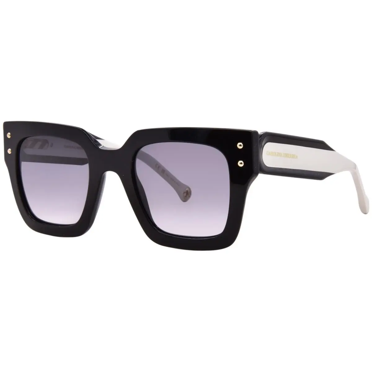 HER-0255/S 807 Sunglasses Women`s Black/dark Grey Gradient 51mm by Carolina Herrera