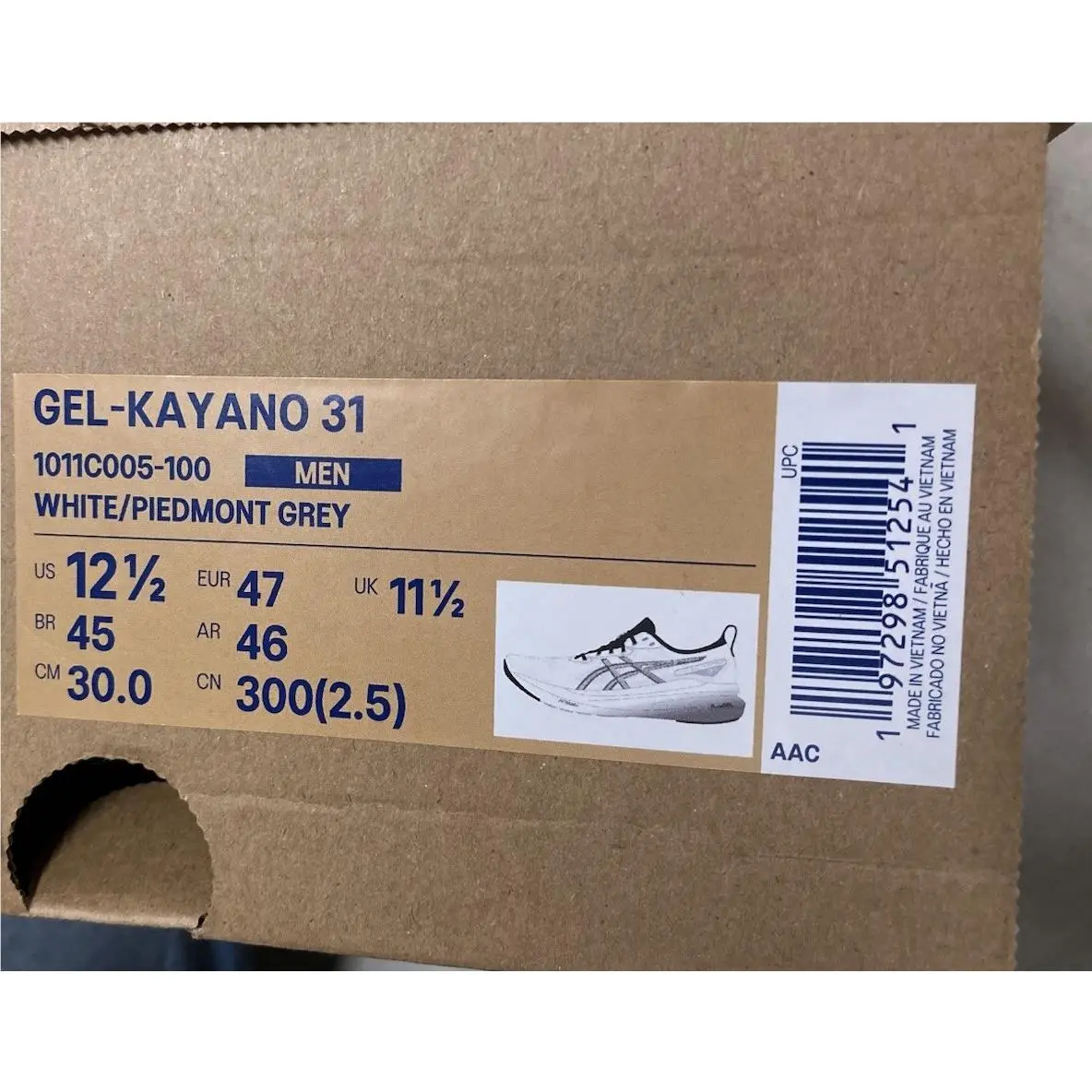 Asics shoes - ASICS Gel Kayano 31 - Gel Kayano - 1011C005-100 - White (UPC: 197298512541) 10