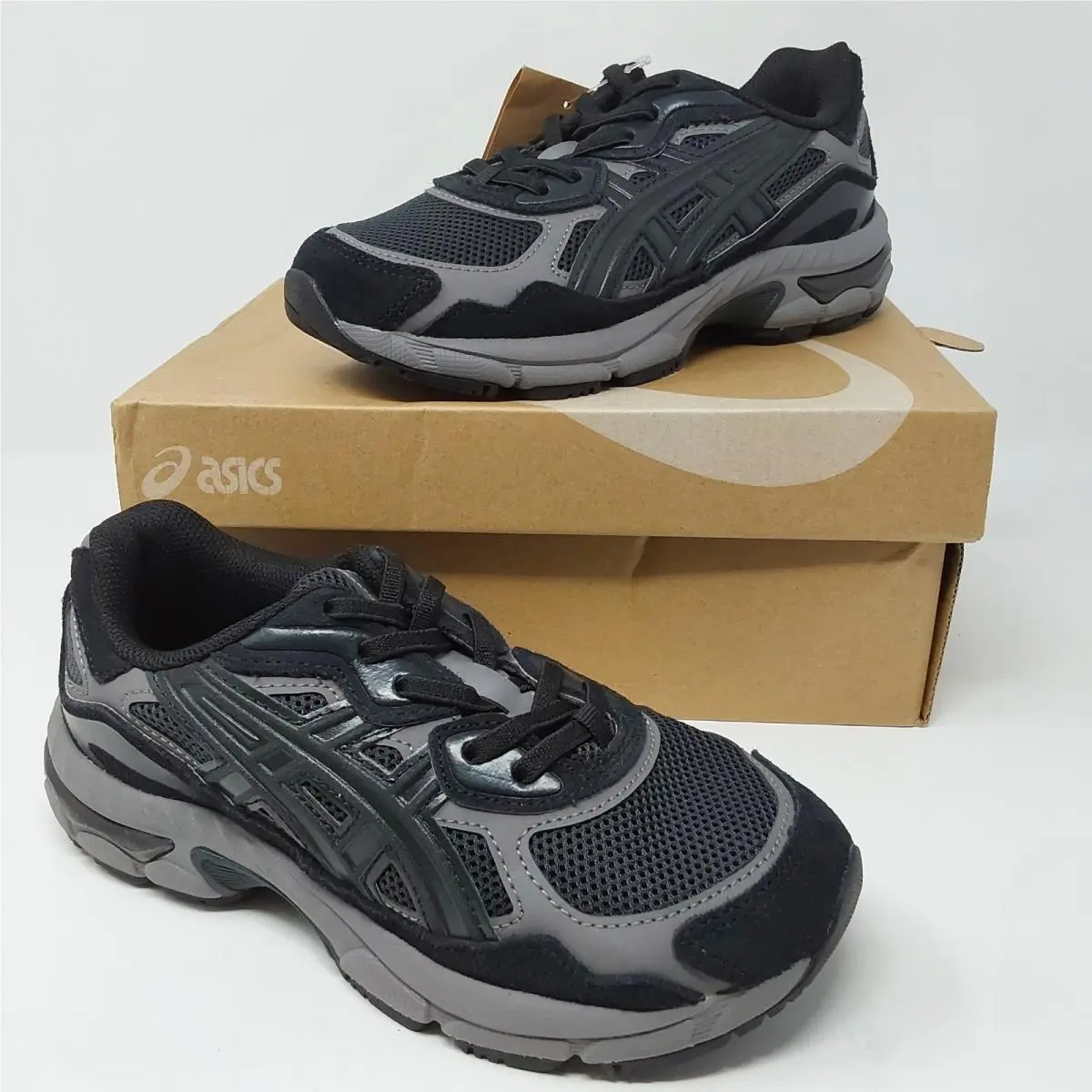 Asics Gel-nyc PS Kids Size 3 Graphite Grey Black 1204A176-021 w/ Box