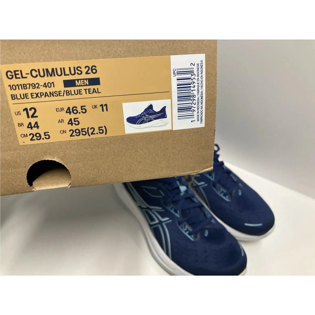 Asics shoes - ASICS Gel Cumulus 26 - Gel Cumulus - 1011B792-401 - Blue (UPC: 197298149532) 6