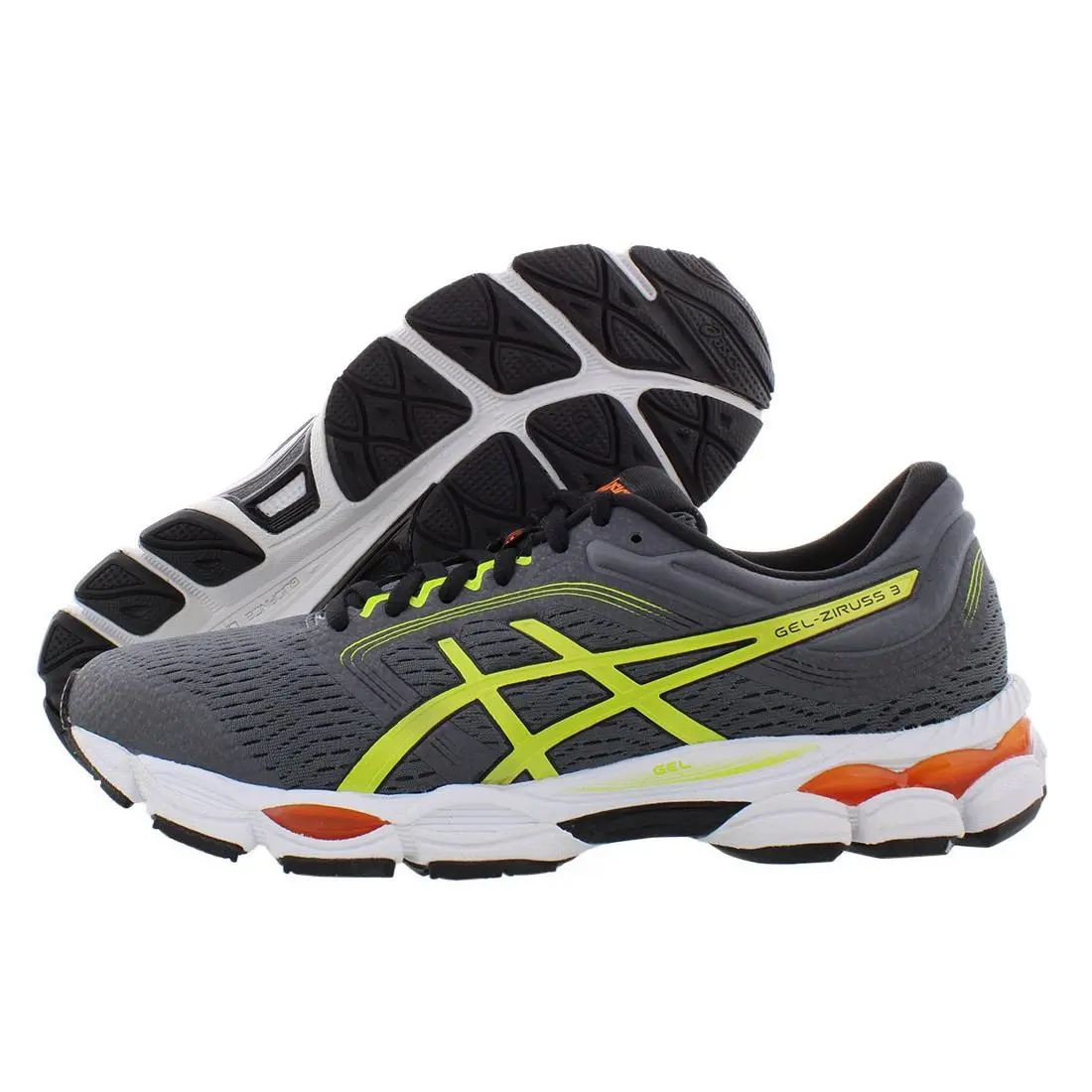 Asics Gel-ziruss 3 Mens Shoes Size 7.5 Color: Charcoal/lime