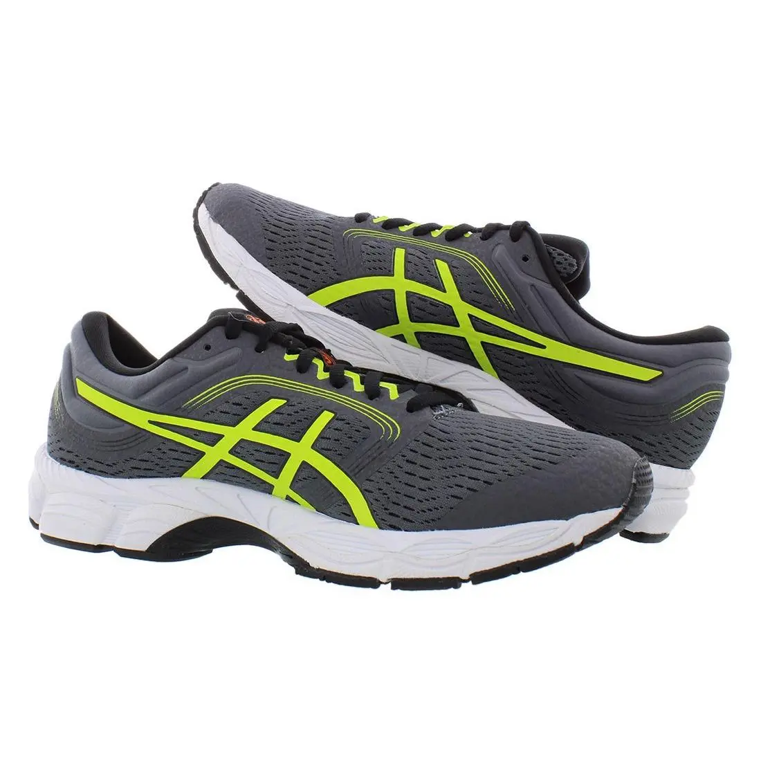 Asics shoes - Charcoal/Lime, Full: Charcoal/Lime (UPC: 193604954319) 1
