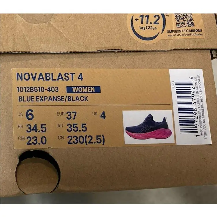 Asics shoes - ASICS Novablast 4 - Novablast - 1012B510-403 - Blue Pink (UPC: 197298479424) 8