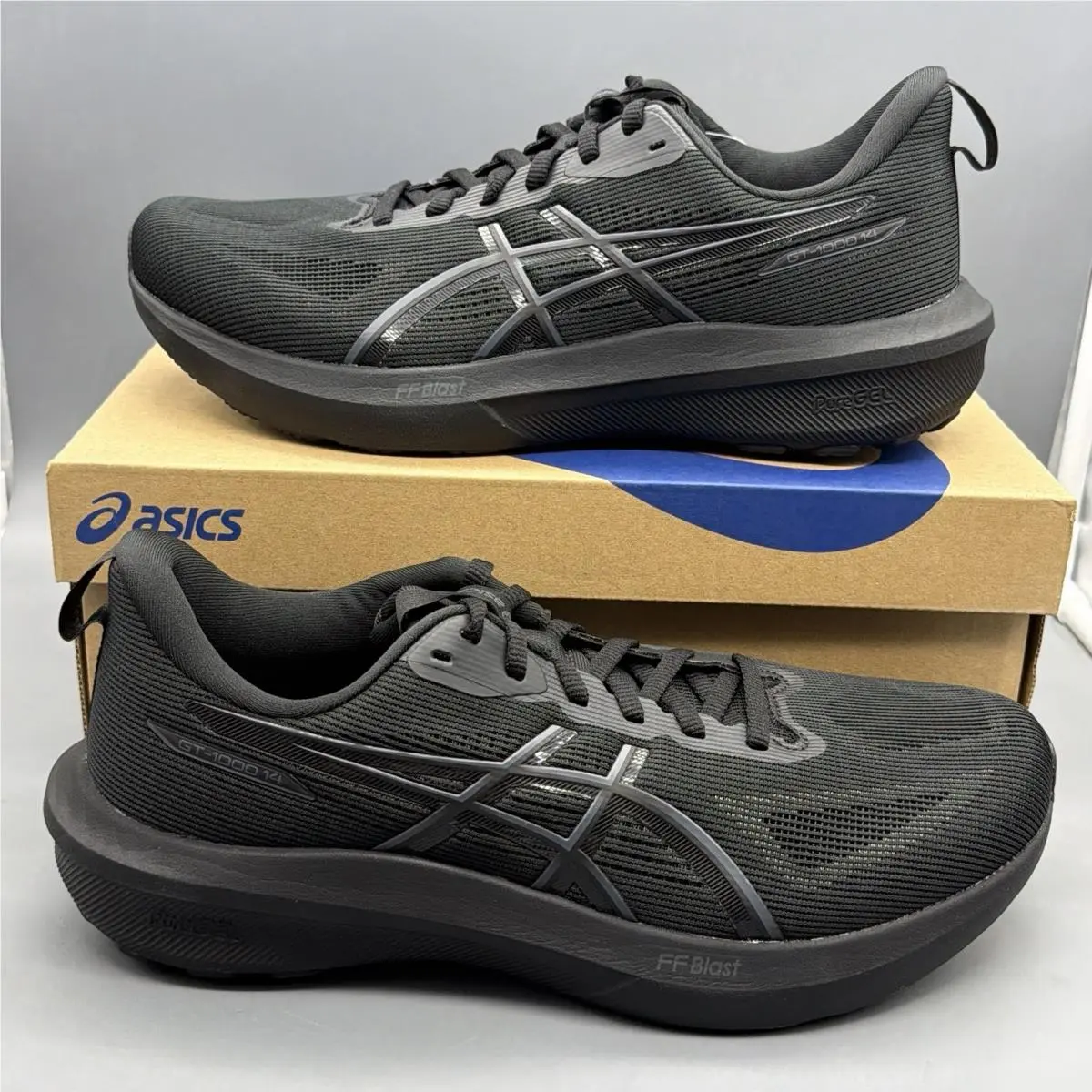 Asics GT-1000 14 Mens Size 9.5 4E Extra Wide Black Running Shoes Gym Training