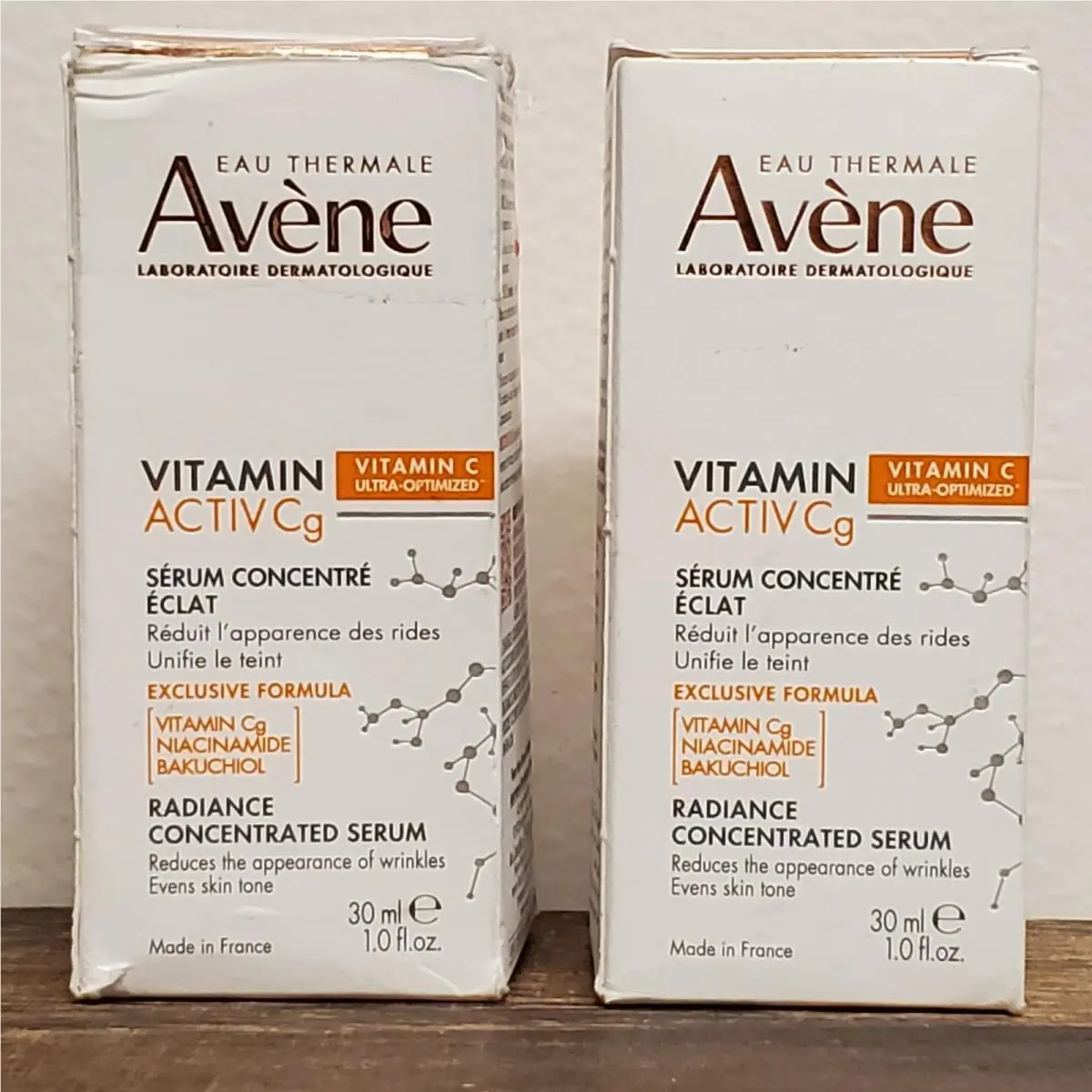 2X Avene Vitamin Active Cg Radiance Concentrated Serum 1oz Wrinkles Even Tone by Avène