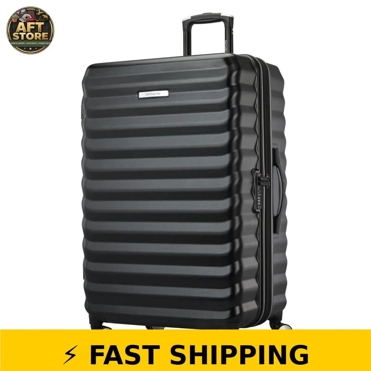 28-Inch Lightweight Hard-sided Expandable Suitcase - Black by Samsonite