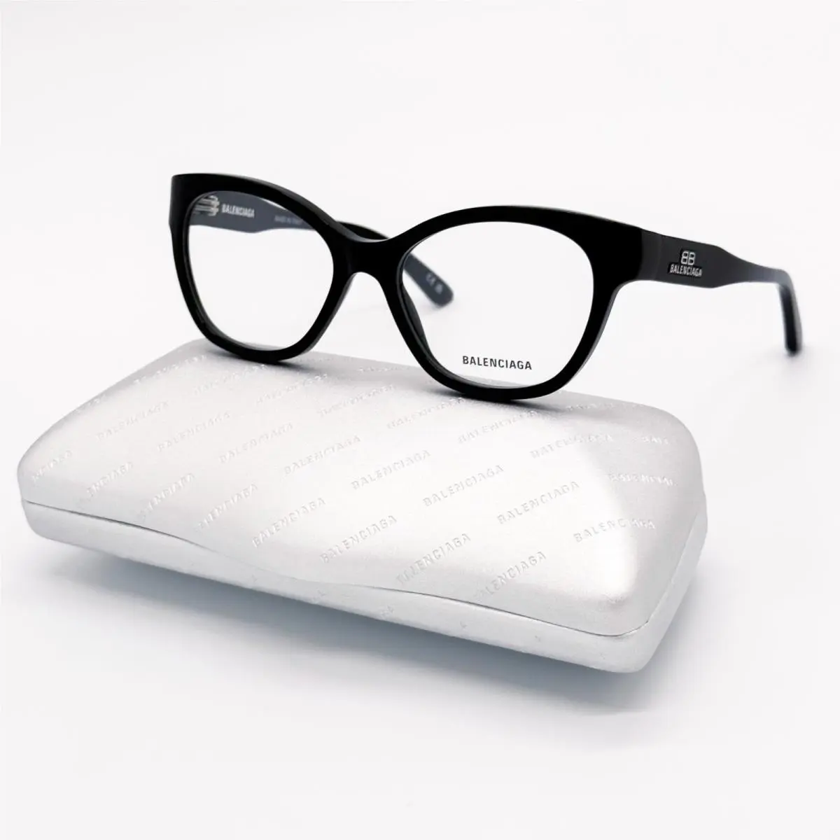 Eyeglasses BB0213O 001 Round Black Women Eyewear  by Balenciaga
