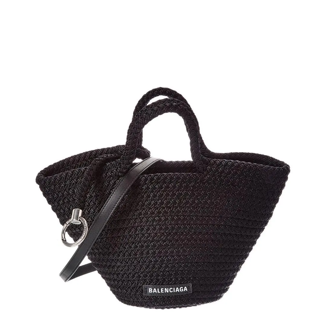 Ibiza Small Rope Basket Tote Women`s Black by Balenciaga