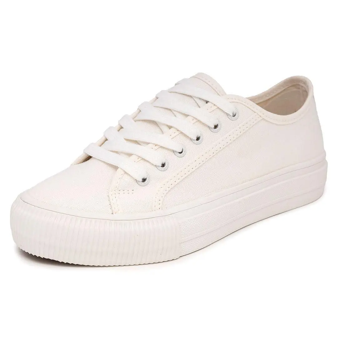Women’s Lace-up Sneaker Vegan Leather Casual Tennis Shoe belladawn white by Nautica