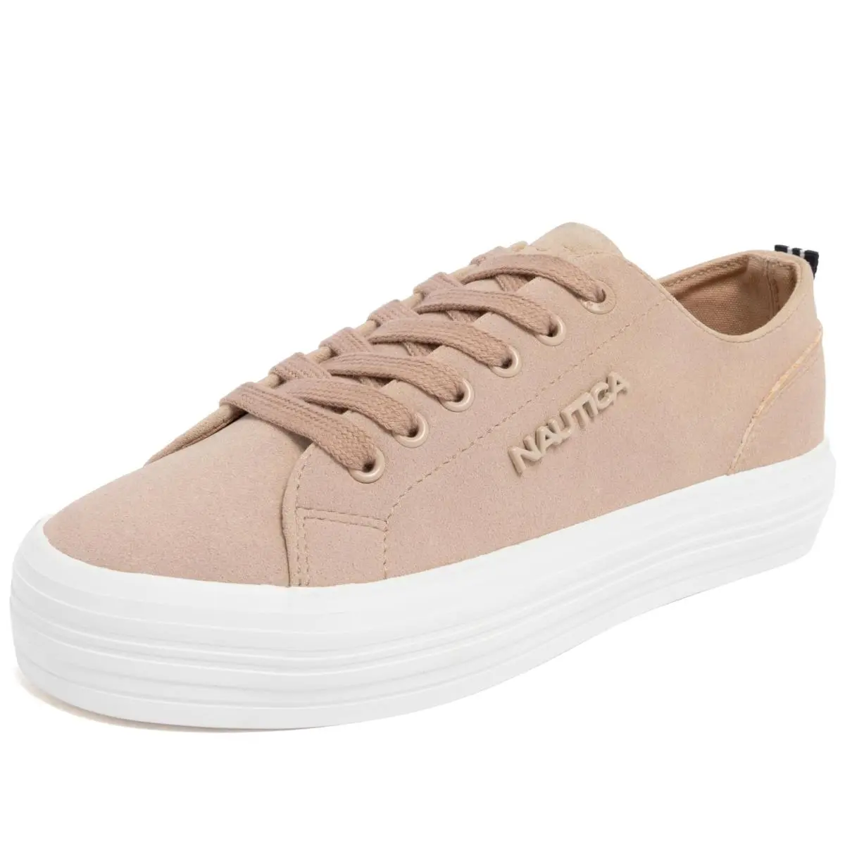 Women’s Fashion Sneakers Lace Up Low Top Casual Shoes sand by Nautica