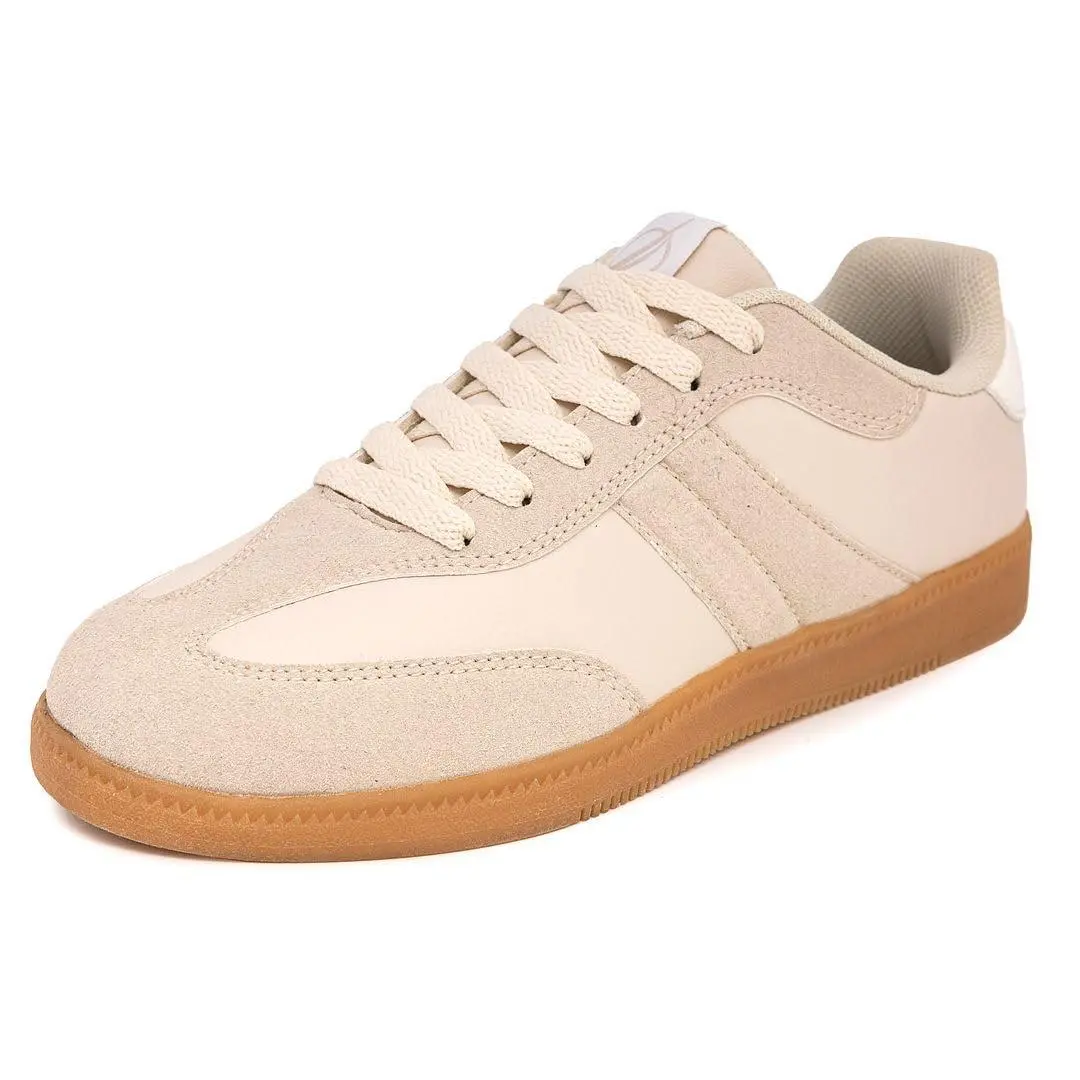Women Fashion Sneaker Lace-up Tennis Casual Shoes cream keota by Nautica
