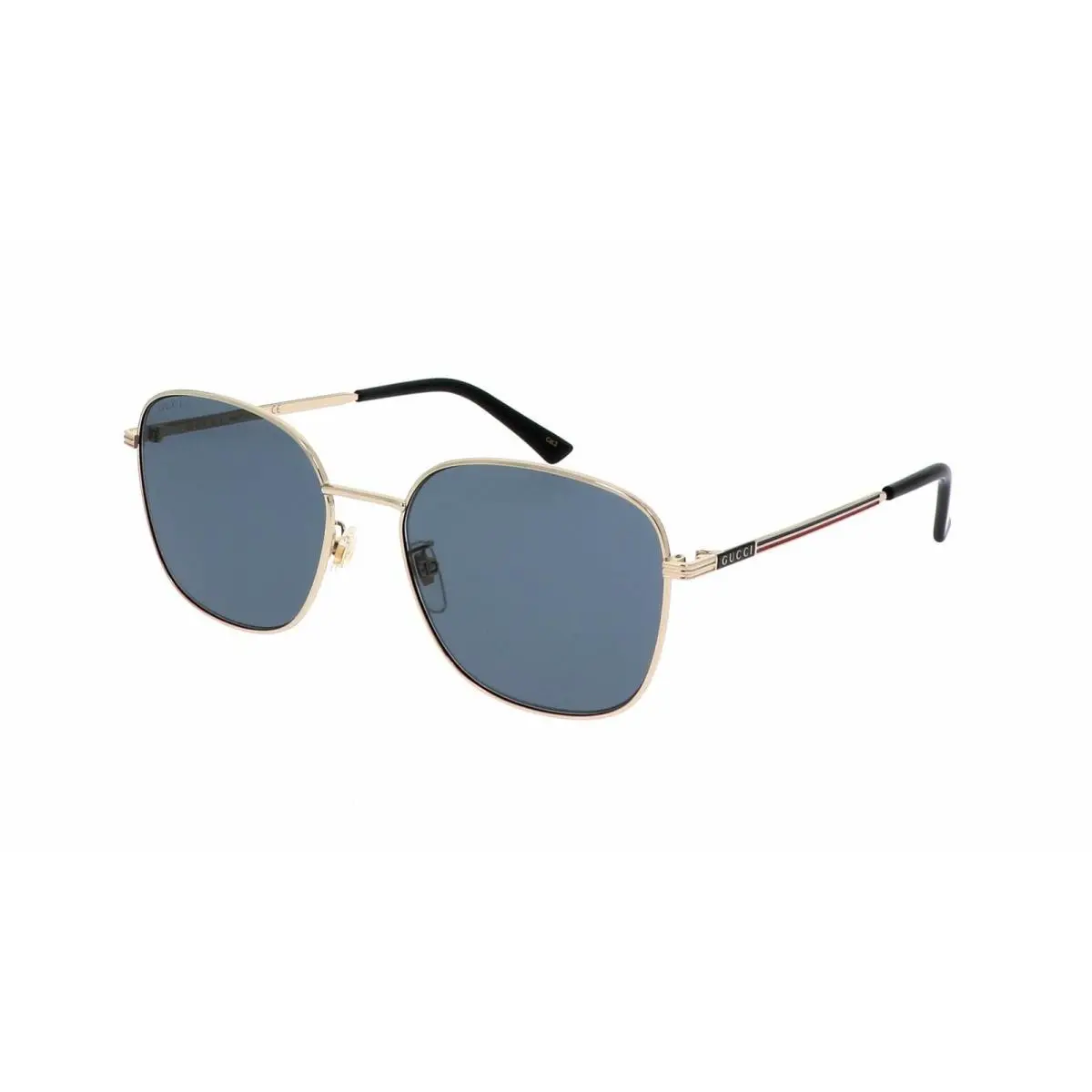 Gold/green/red Frame - Blue Lens Men`s 57mm Sunglasses GG0837SK-003 57 by Gucci