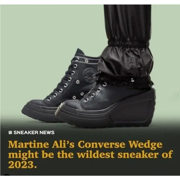 Converse shoes - Converse x Martine Ali Chuck 70 De Luxe Wedge - A08650C - Black 2