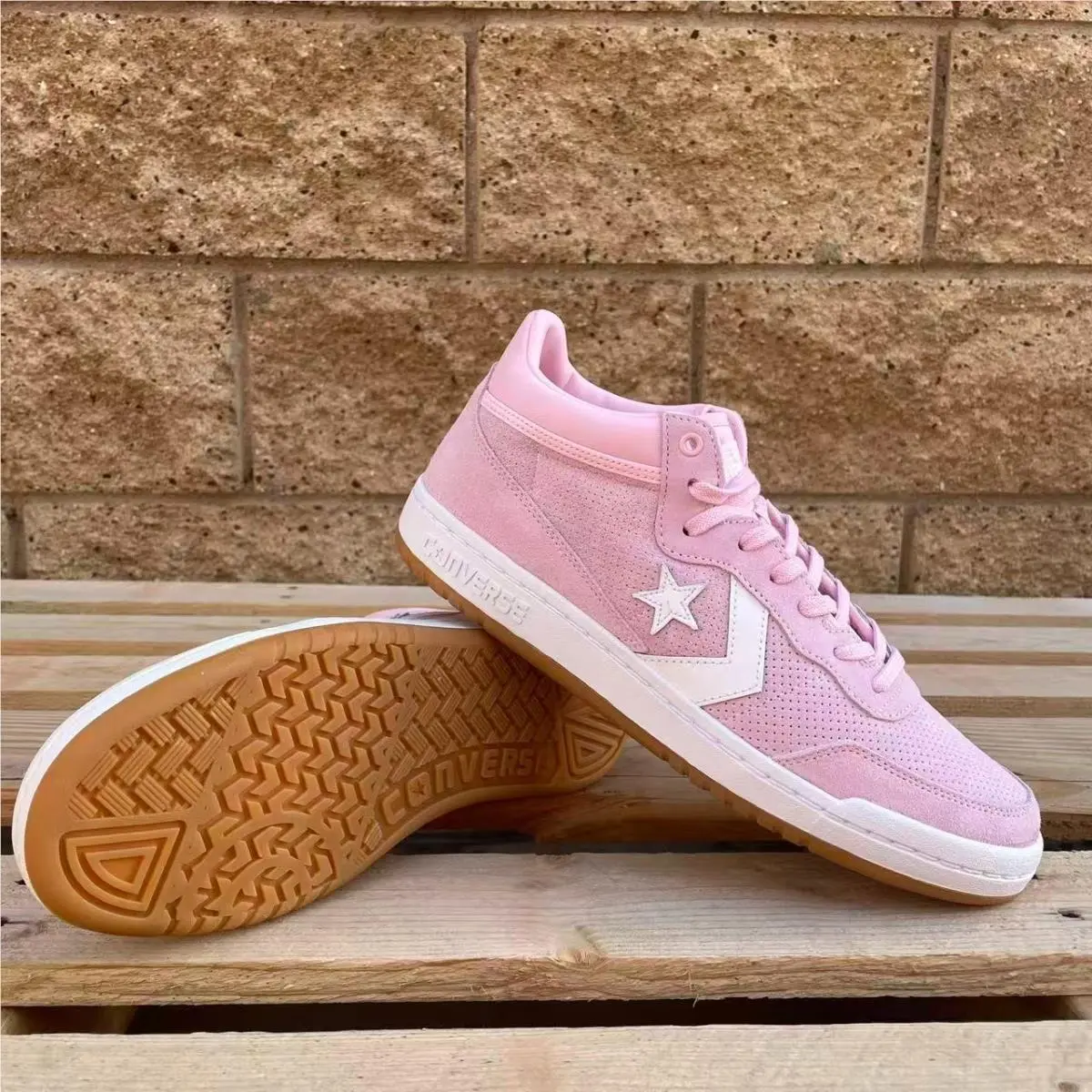 Fastbreak Mid Top Cherry Blossom/white-gum Shoes 159494C by Converse