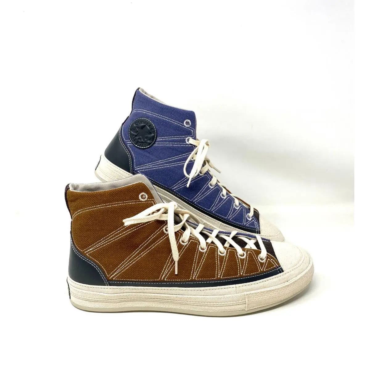 NP Converse Chuck 70 HI Brindle Brown Canvas High Top Sneakers Men`s 171548C