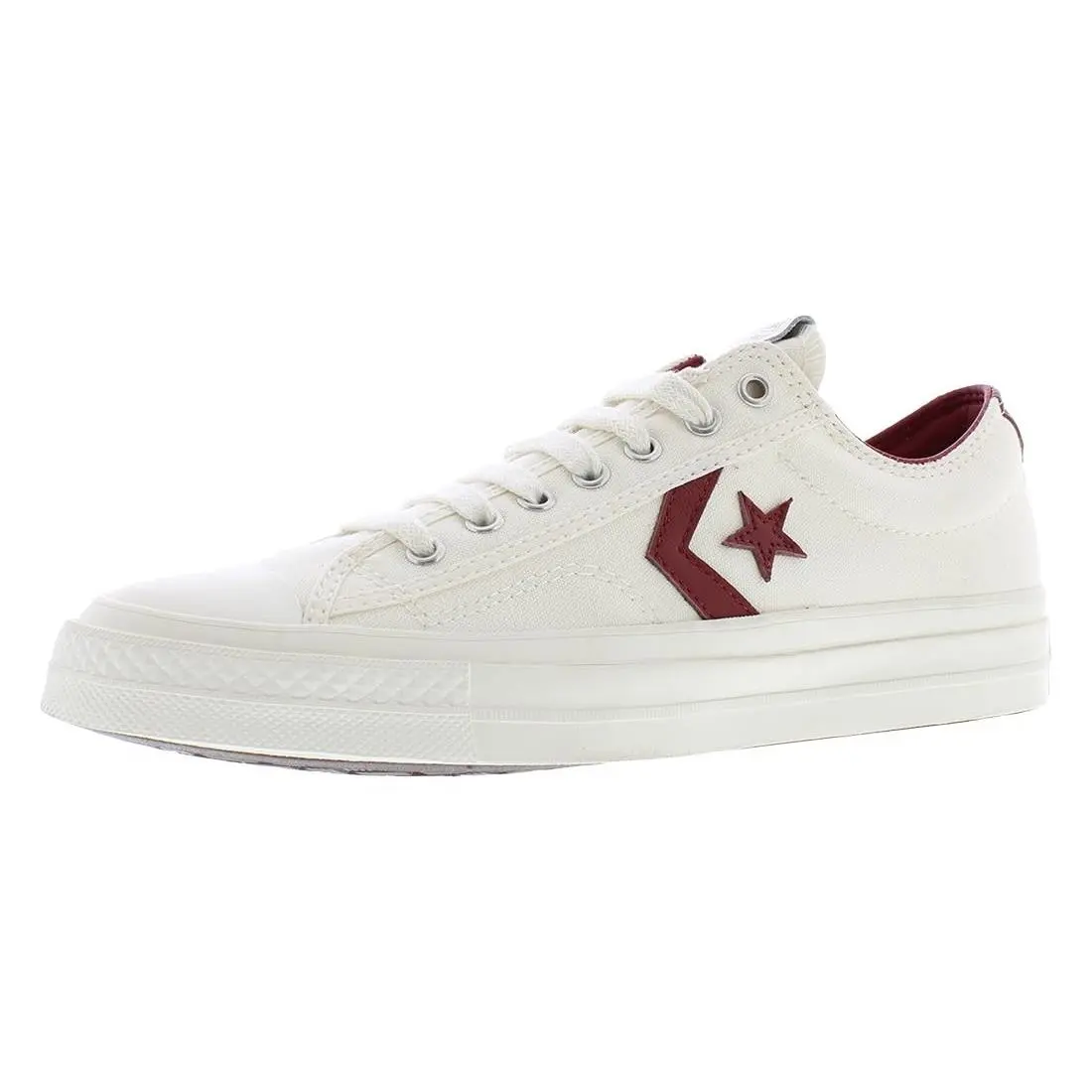 Women`s Star Player 76 Shoes Egret/Park Red/Egret by Converse
