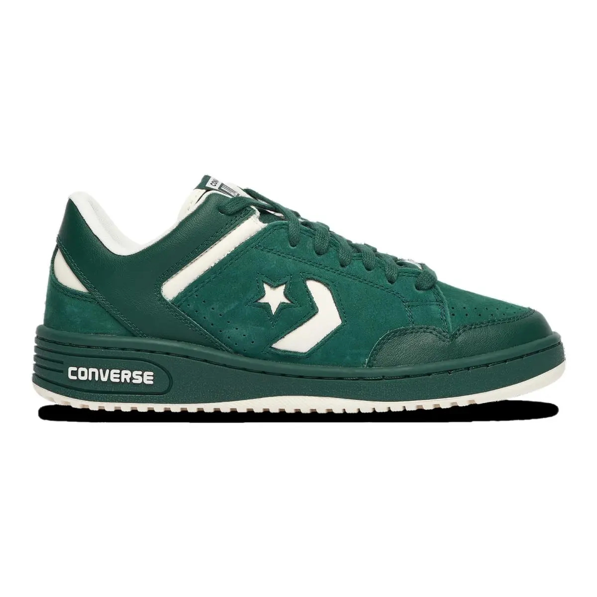 Converse Men`s Converse Weapon Low Basketball Shoes - White/Green