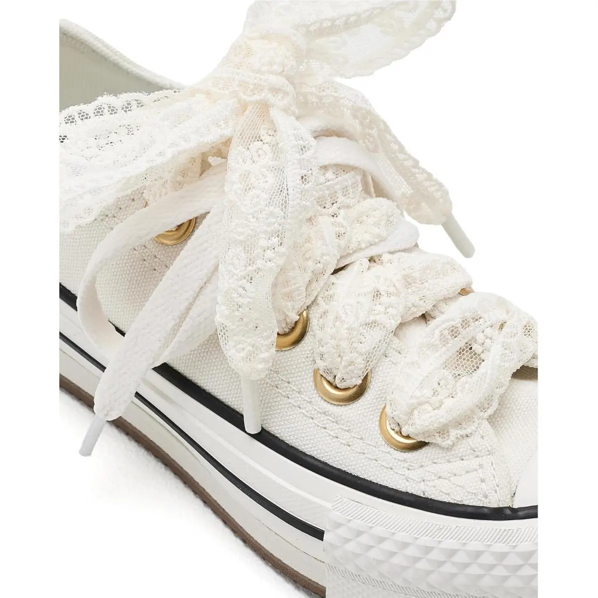 Converse shoes - Vintage White/Gold/Black 4