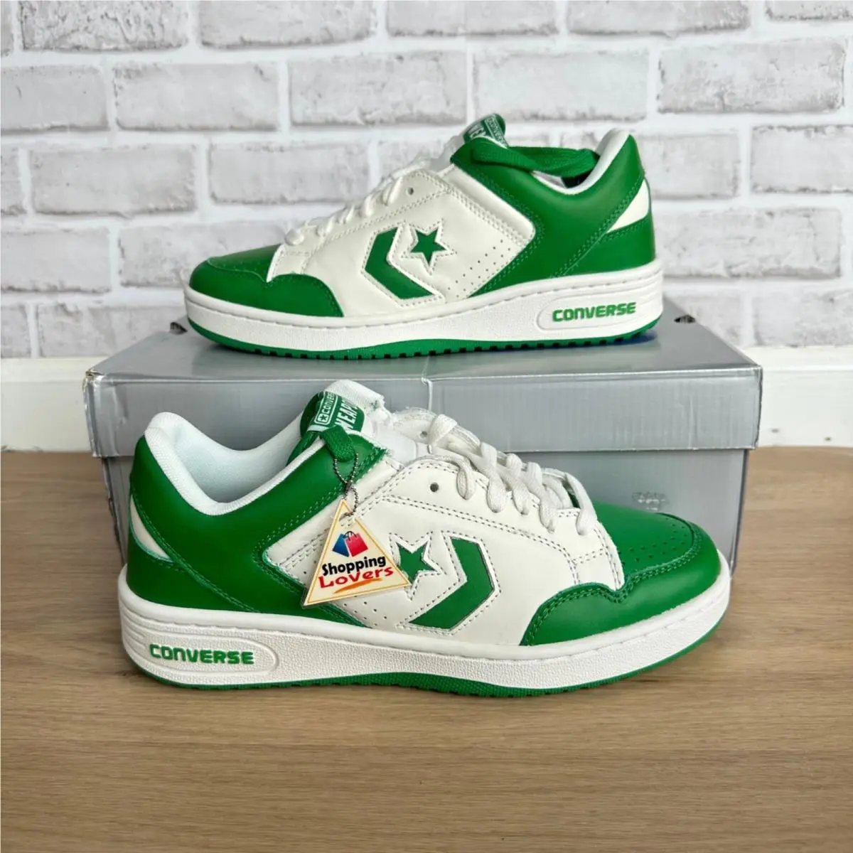 ⭐converse Weapon OX Low Green White Size 9.5 Men`s Shoes Sneakers A11957C by Converse