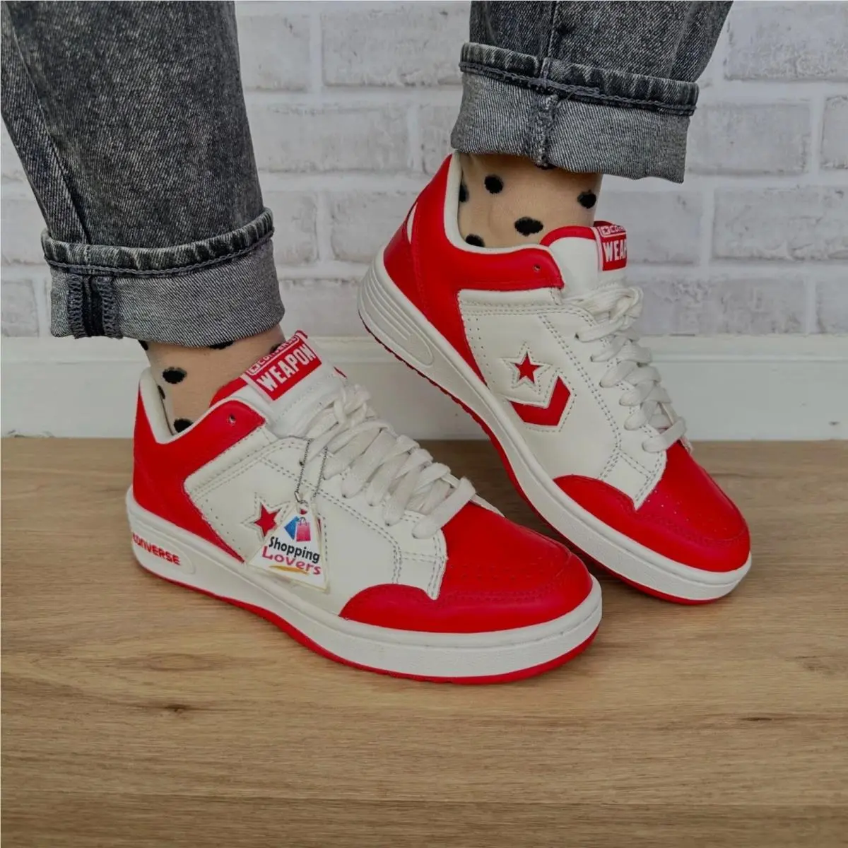 Weapon Low Red White 10 Womens Shoes Bird Magic Erving Sneakers A10598C by Converse