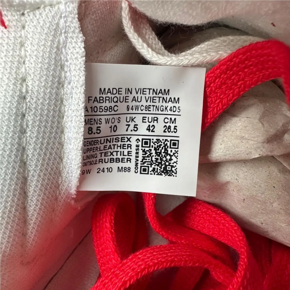 Converse shoes - Converse Weapon - Weapon - A10598C - Red (UPC: 194435376639) 11
