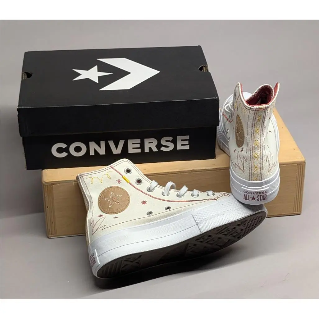 Converse shoes - Converse Chuck Taylor All-Star Lift Platform - A13395C - Beige 0