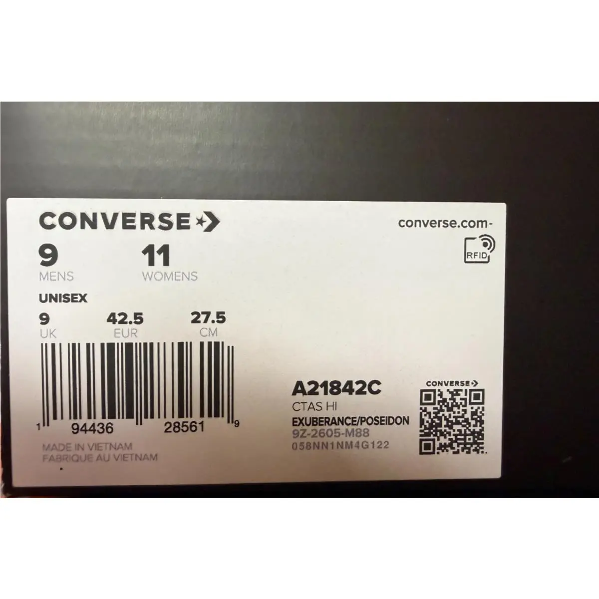 Converse shoes - Converse CTAS Hi - CTAS - A21842C - Orange (UPC: 194436285619) 4