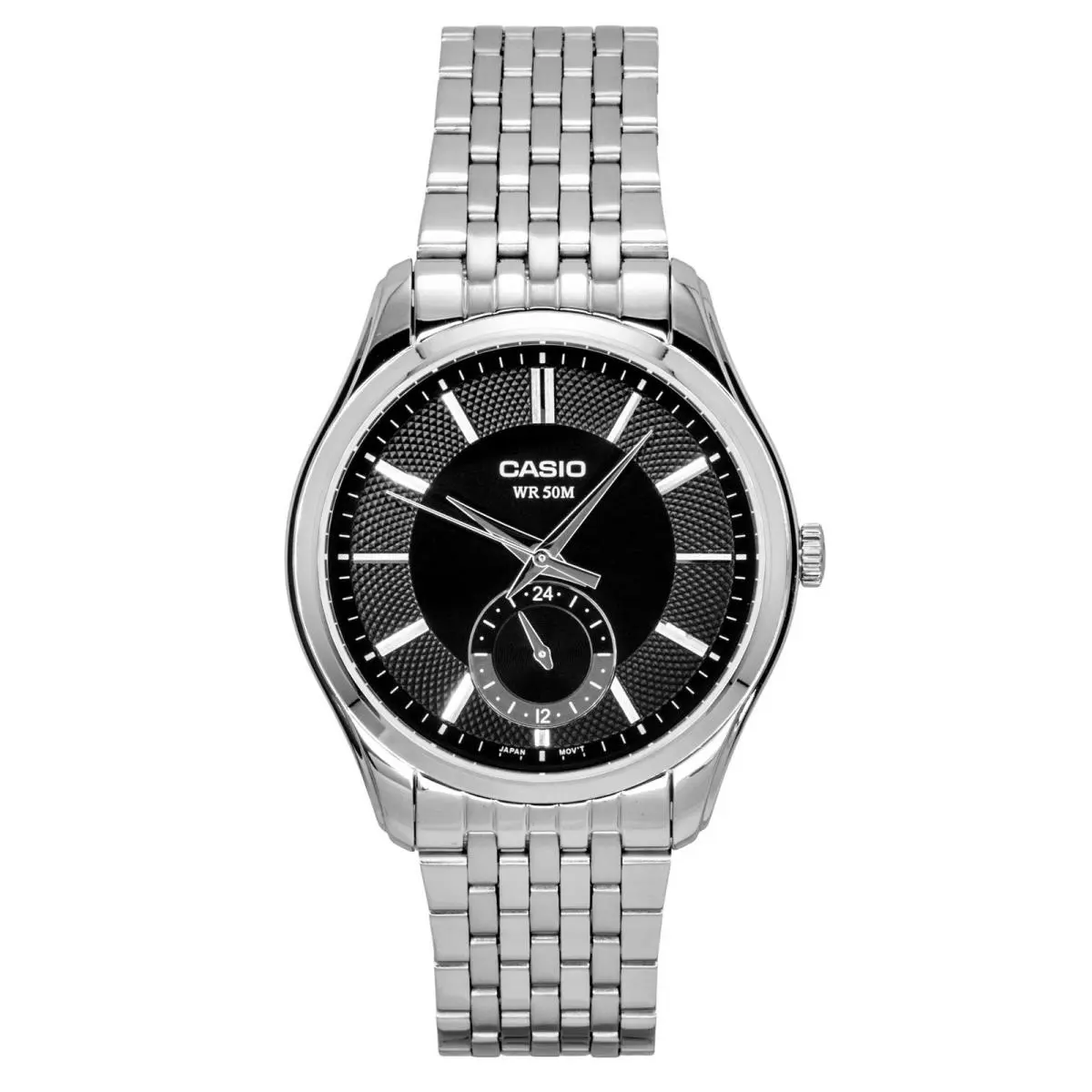 Black Dial Quartz Stainless Steel Analog MTP-B315D-1AV Men`s Watch by Casio