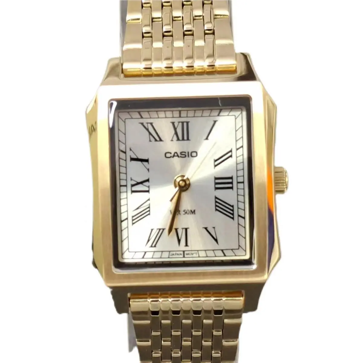 LTP-B190G-9B Gold Dial Quartz Stainless Steel Band Women`s Watch by Casio