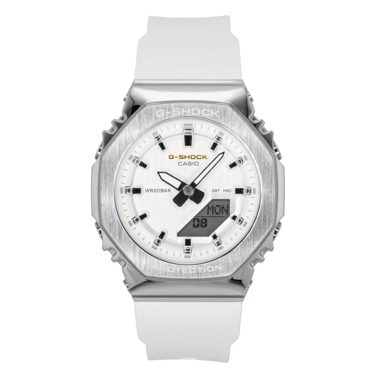 White Dial Quartz Sports Analog Digital GM-S2110SH-7A Women`s Ladies Watch by Casio