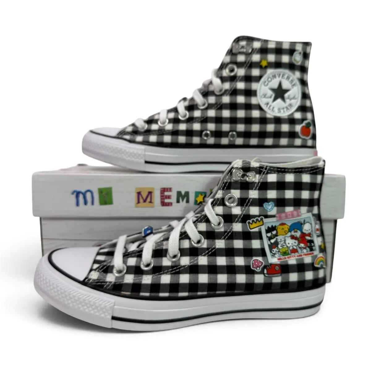 Hello Kitty Friends A17697C Plaid Shoes Ctas Hi 5.5 Men 7.5 Women by Converse