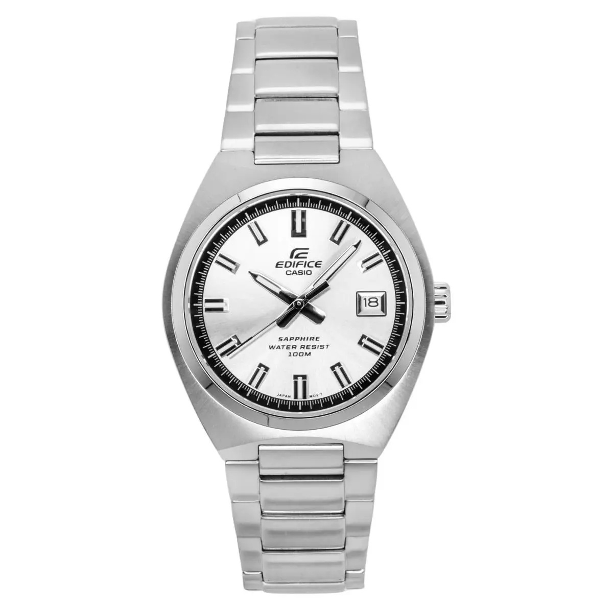 Edifice Analog Silver Dial Quartz Casual 100M EFB-109D-7AV Men`s Watch by Casio