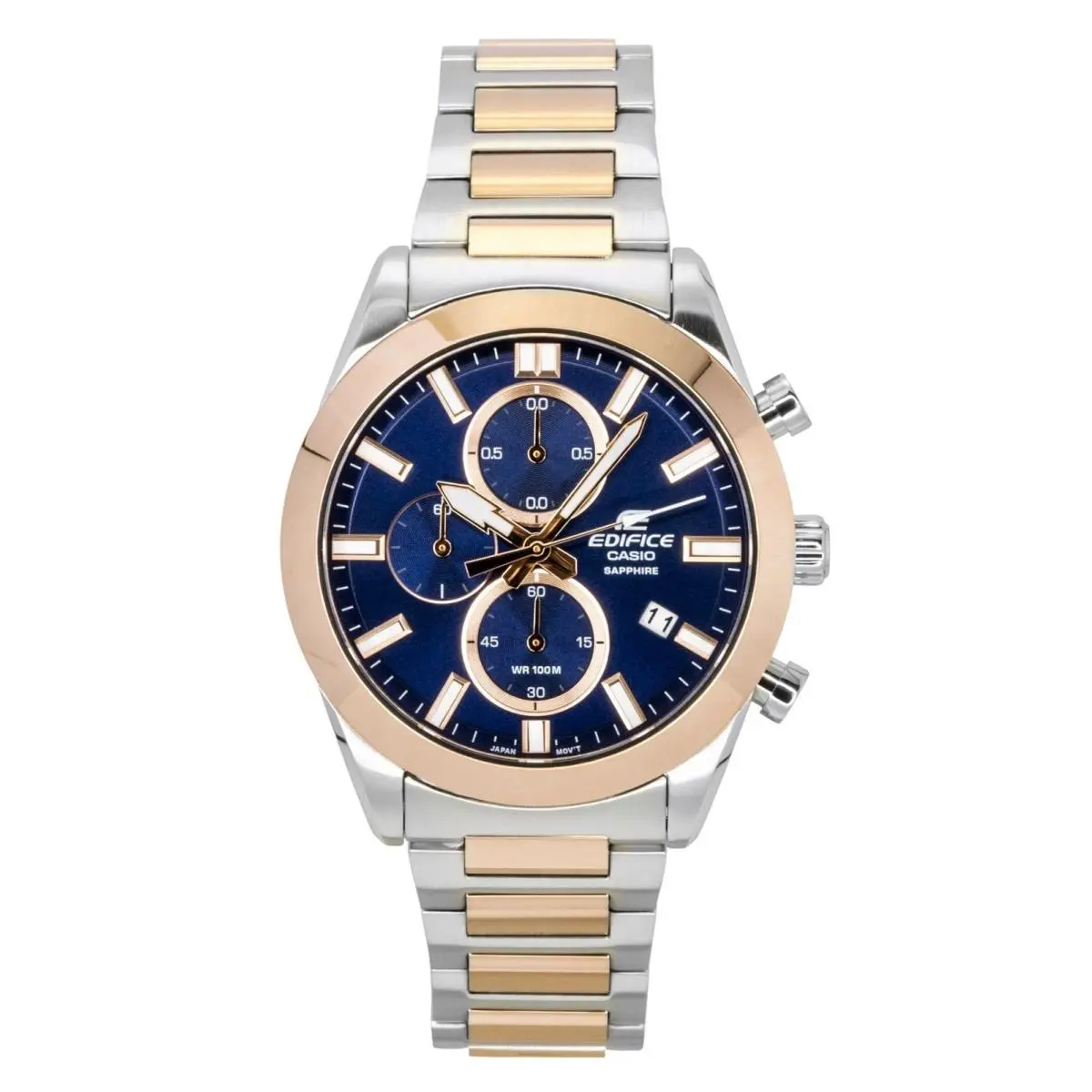 Edifice Blue Dial Quartz Chronograph 100M EFB-710SG-2AV Men`s Watch by Casio