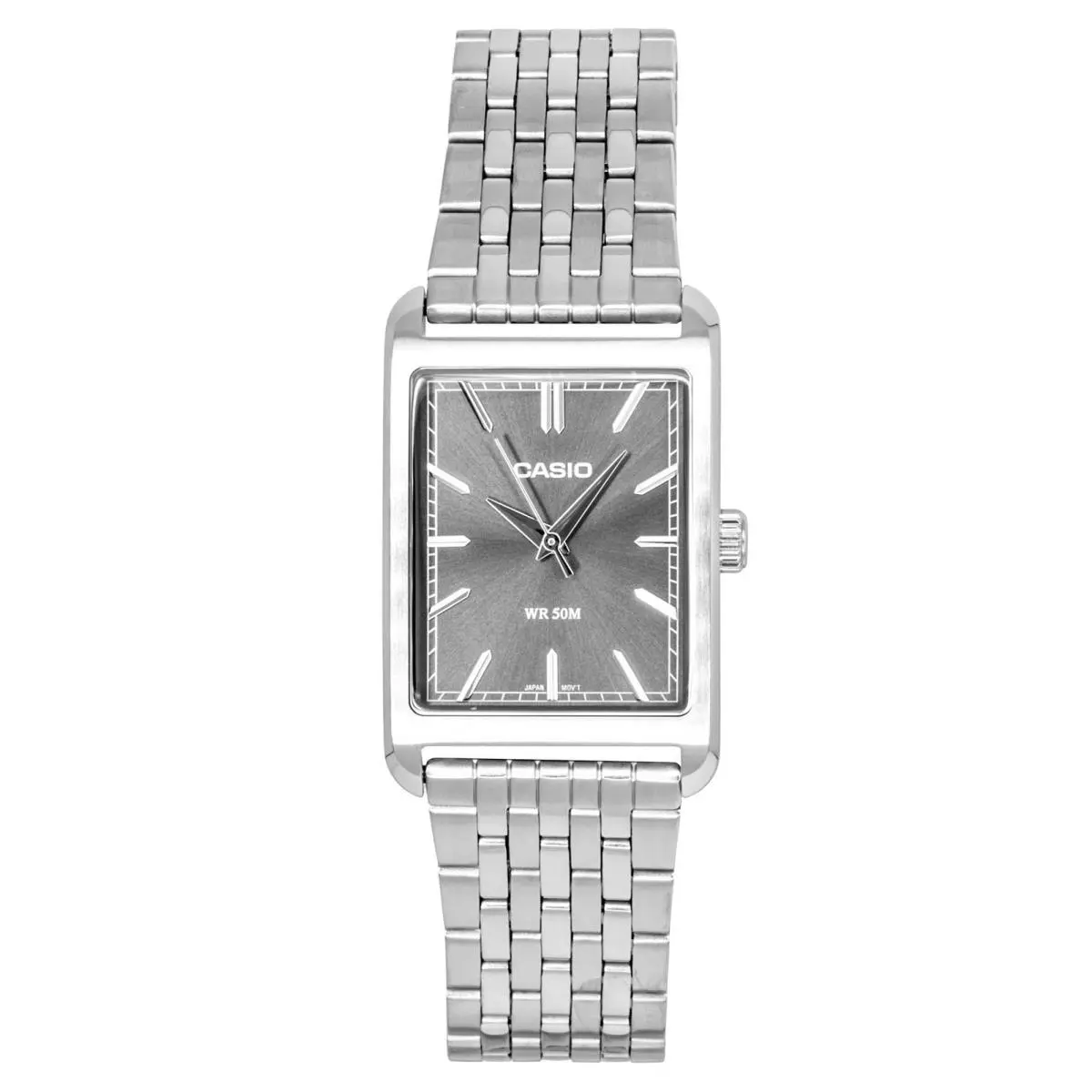 Gray Dial Quartz Stainless Steel Analog MTP-B215D-8AV Men`s Watch by Casio