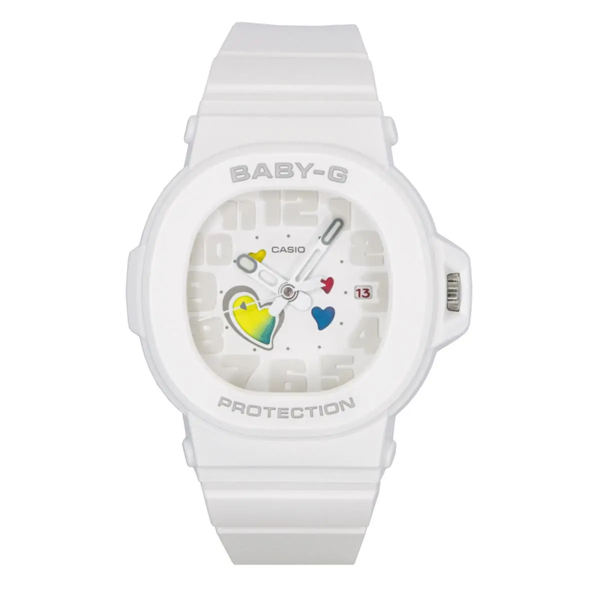 Baby-g White Dial Quartz Sports Luminous BGA-10-7A Women`s Ladies Watch by Casio