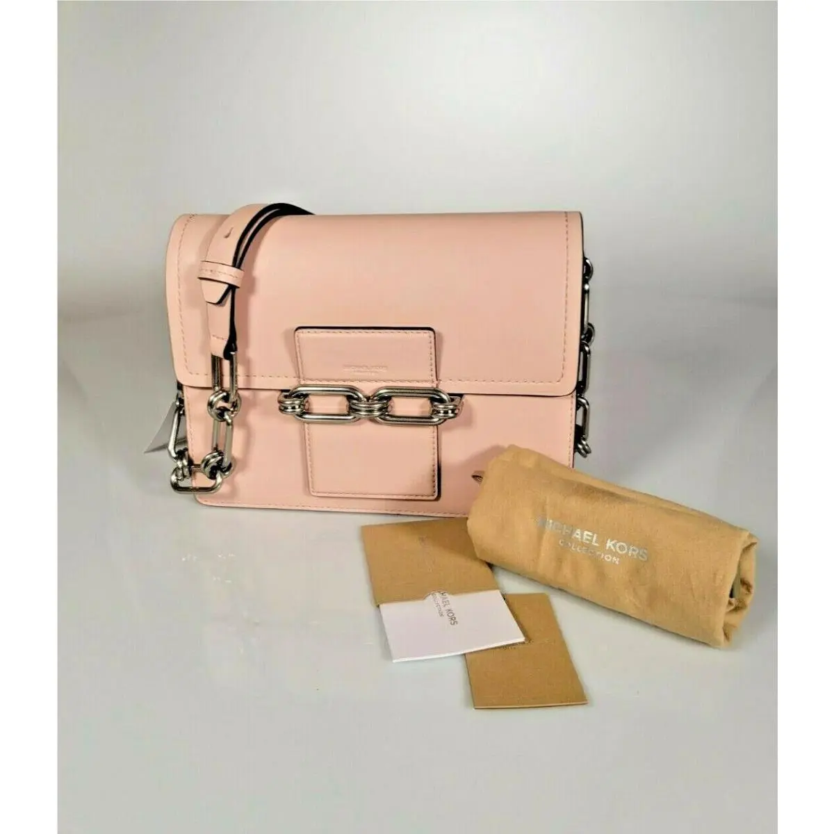 Collection Cate Blush Leather Shoulder Crossbody Bag Cha by Michael Kors