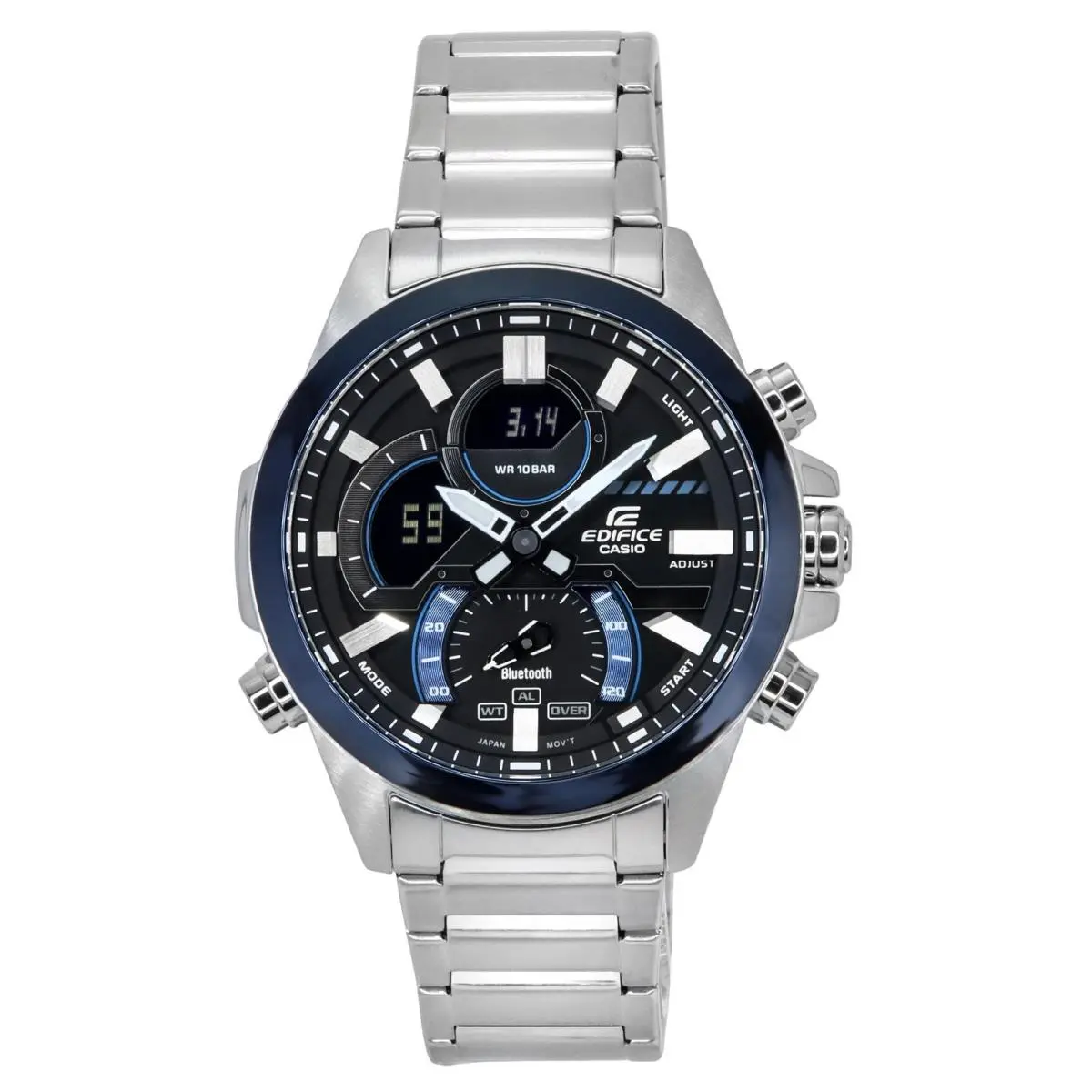 Edifice Smartphone Link Bluetooth Alarm Timer ECB-30DB-1A 100M Mens Watch by Casio